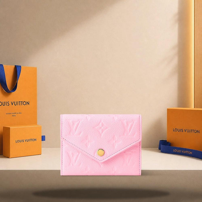 Louis Vuitton Victorie Wallet Confetti Pink Small Bifold Wallet
