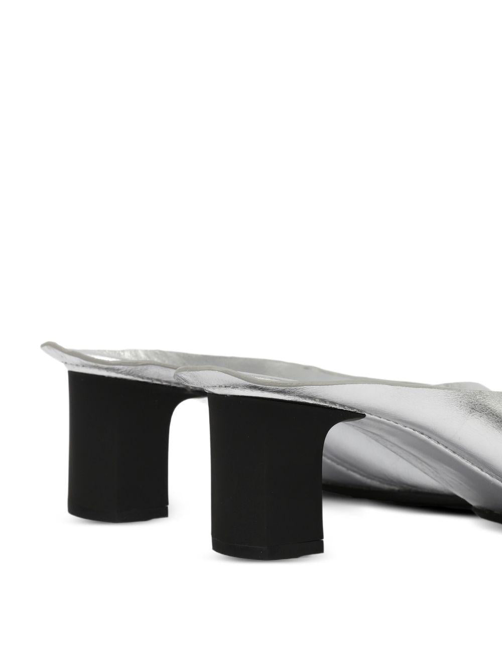 Maison Margiela Black Leather Strappy Sandals