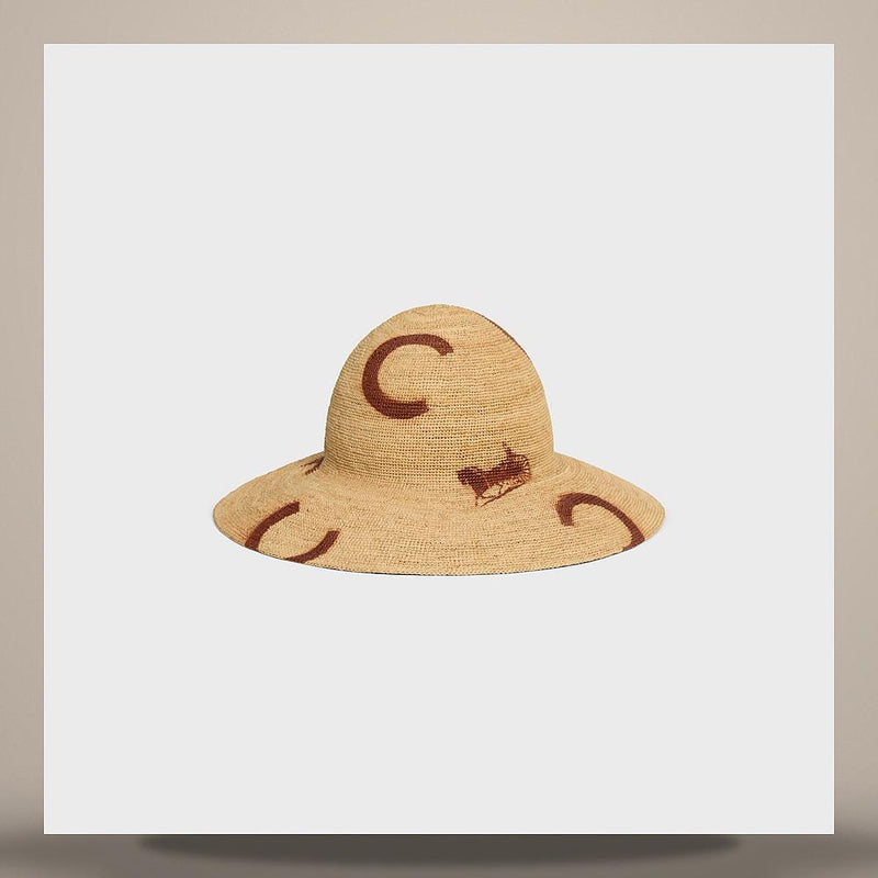 CELINE Natural Raffia Bucket Hat AA0HZ0S96 03NA