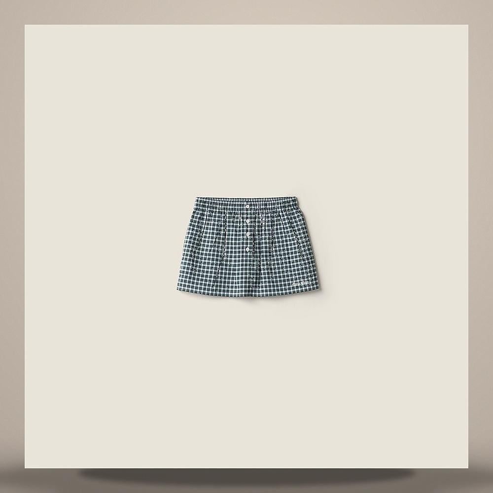 Miu Miu Checked Mini Skirt MG2760 19U3 F0A8Z