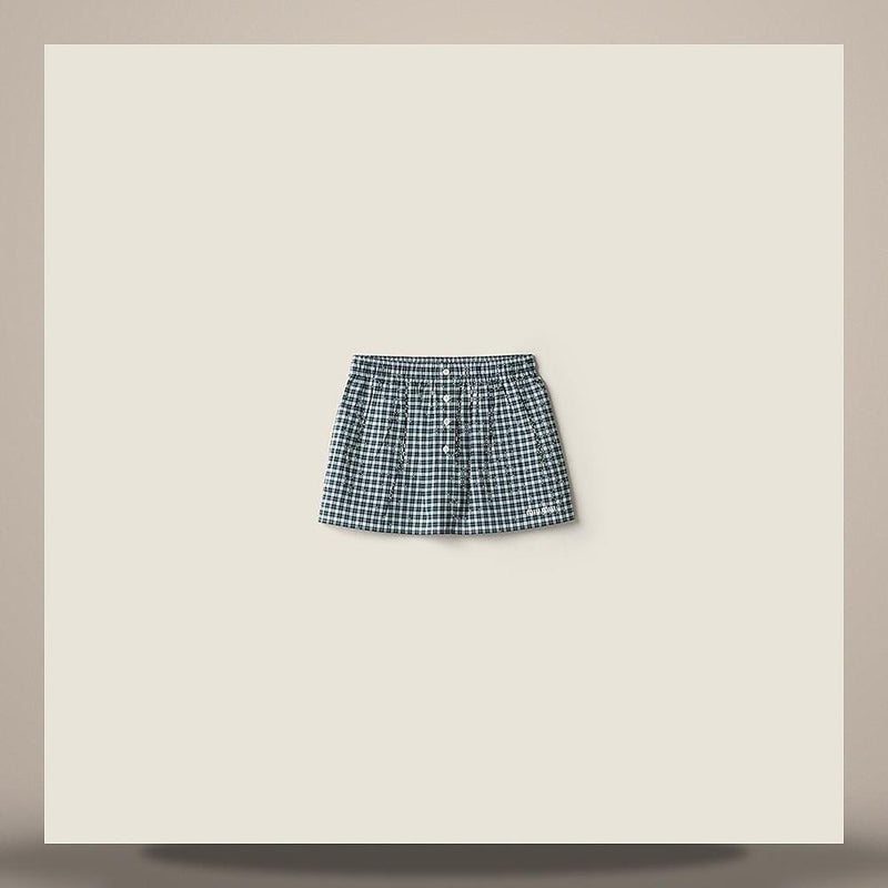 Miu Miu Checked Mini Skirt MG2760 19U3 F0A8Z