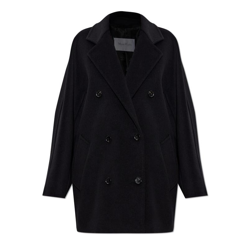 Max Mara Rebus Wool Blend Long Coat for Women