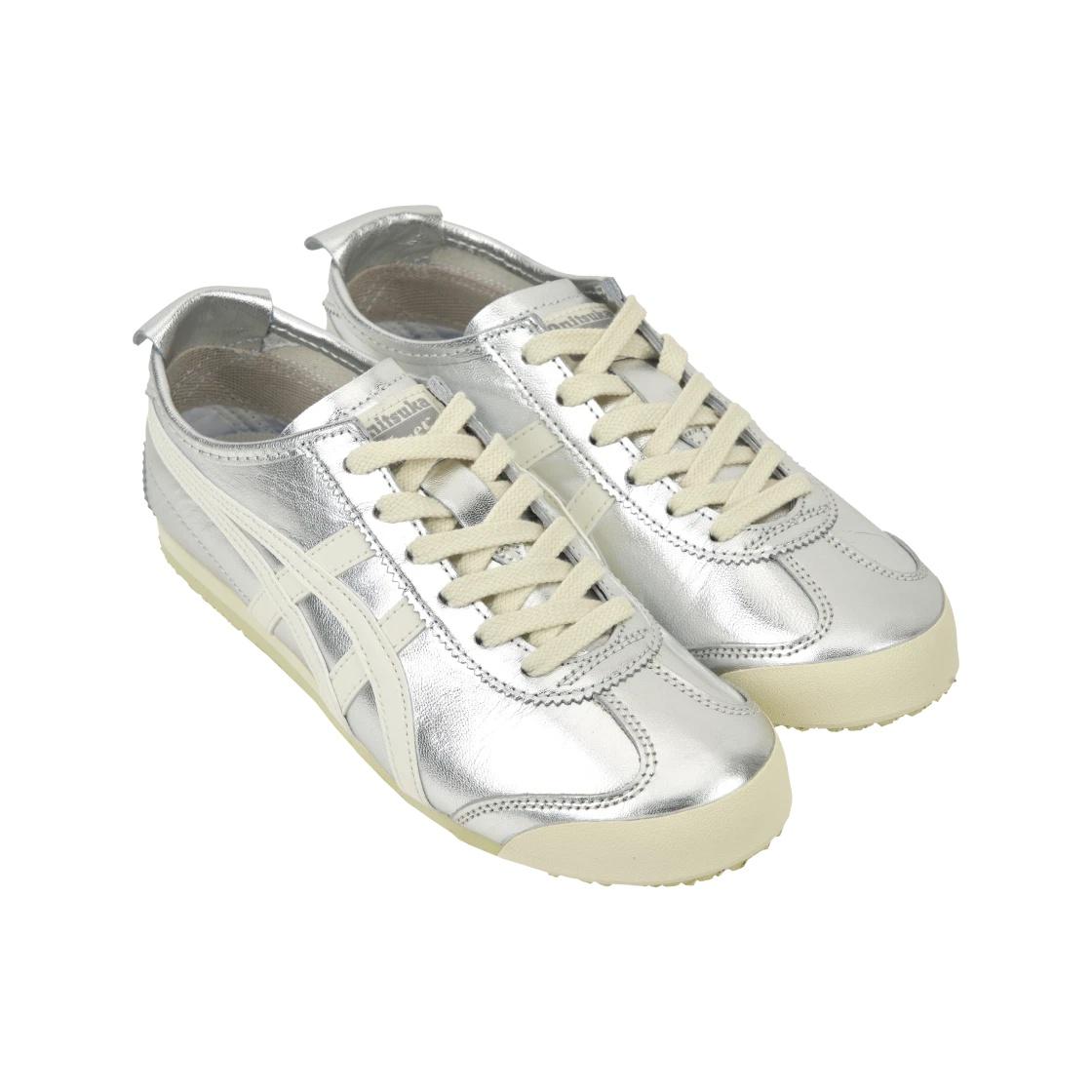 Onitsuka Tiger Mexico 66 Silver Low Top Sneakers Women