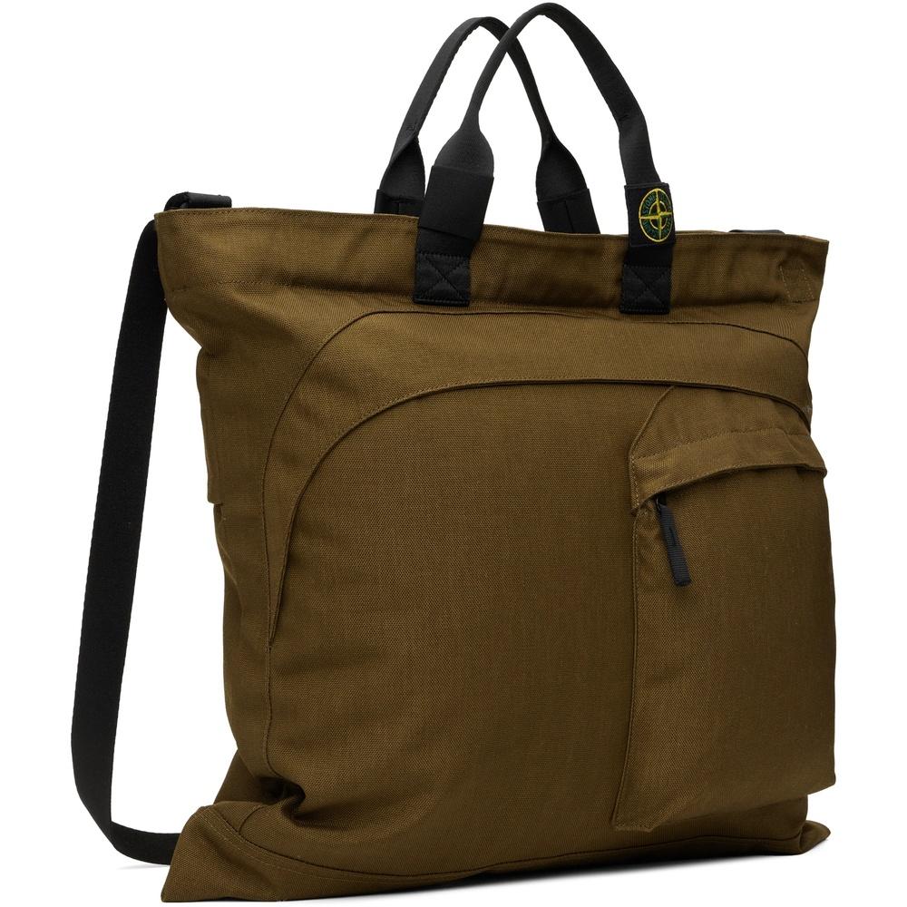 STONE ISLAND Resin Treated Cordura 1500 Tote Bag Black