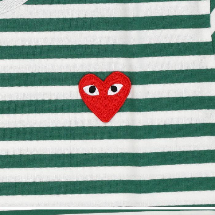 Comme des Garcons Red Heart Patch Unisex Long Sleeve T-Shirt
