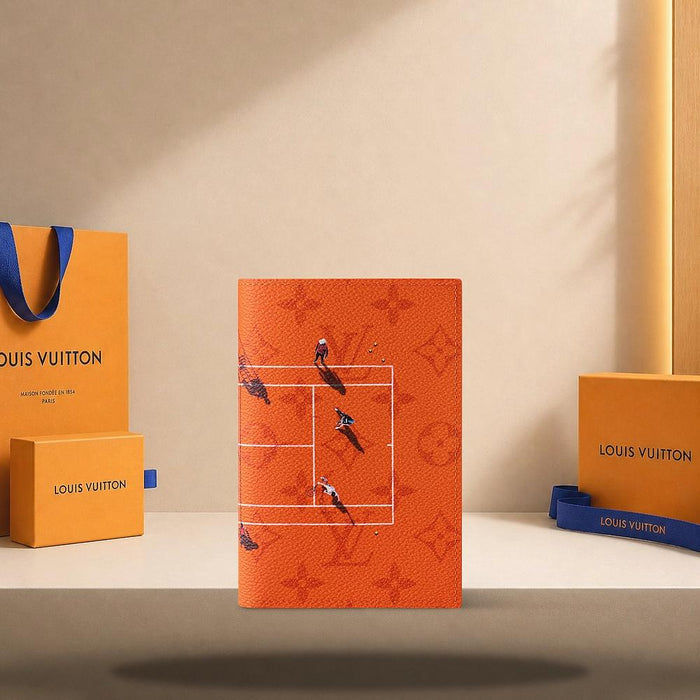 Louis Vuitton Tennis Clay Passport Cover Wallet