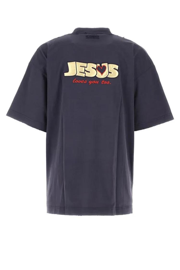 Vetements Effect Logo Short Sleeve Crewneck T-Shirt UE63TR400N