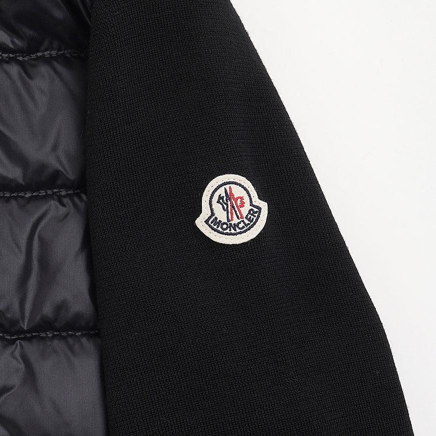 Moncler Women’s Wool Down Zip-Up Cardigan Jacket Black