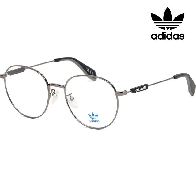 Adidas Silver Round Metal Frame Unisex Eyeglasses OR5033 012