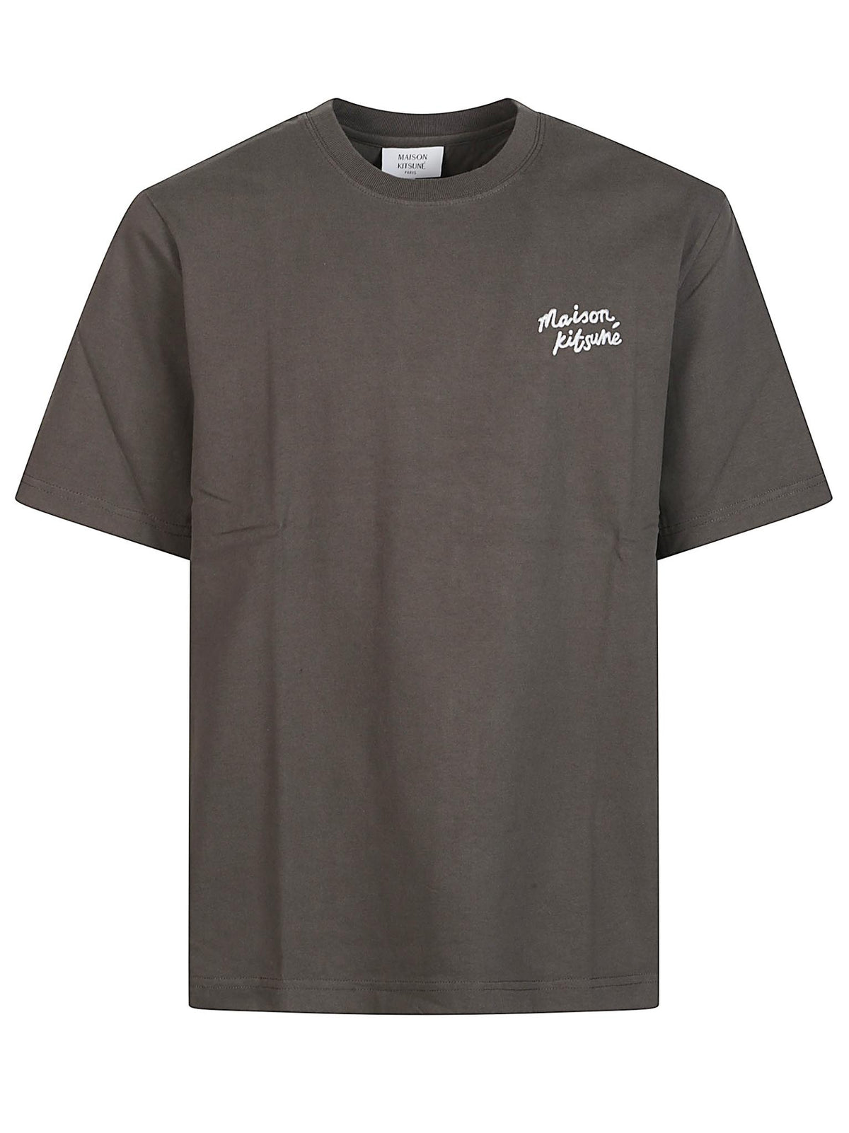 Maison Kitsune Short Sleeve Cotton T-Shirt Men’s White