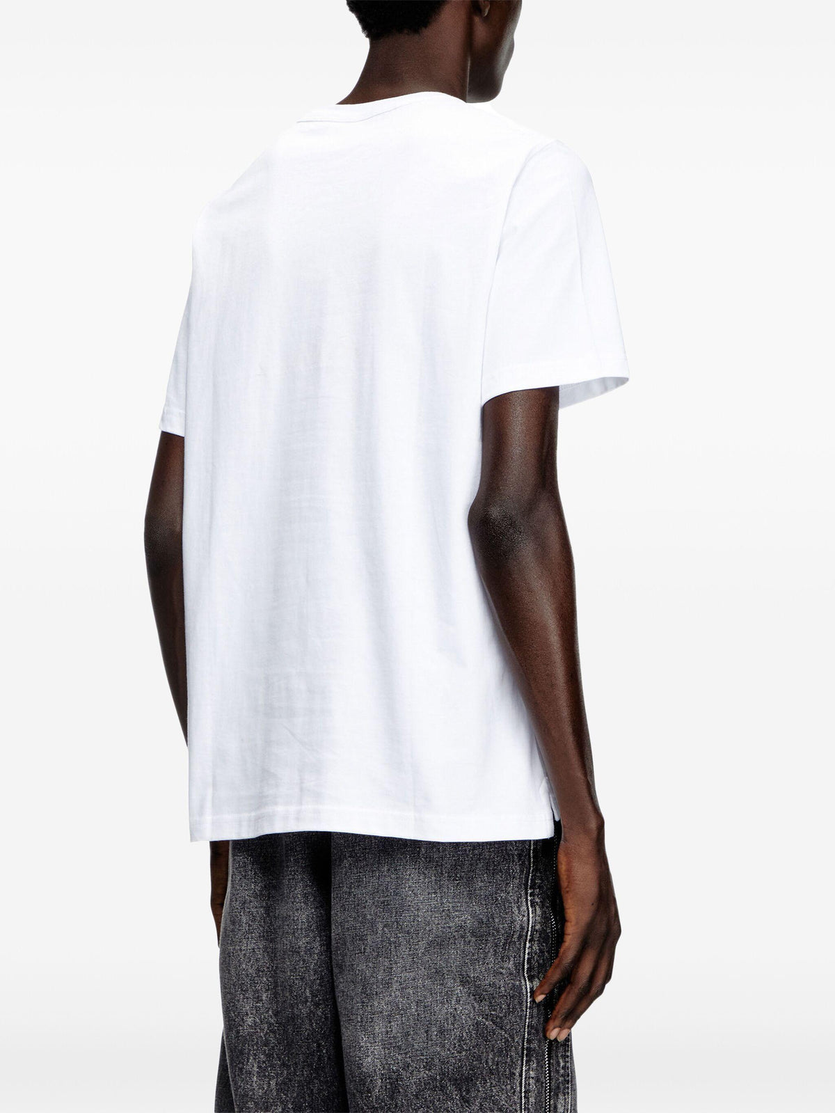 DIESEL Short Sleeve Cotton T-Shirt Men’s Black