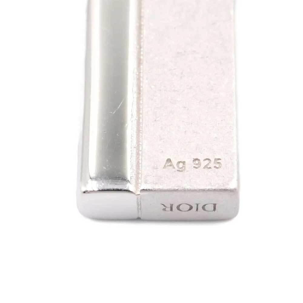 DIOR Couture Cut Pendant Unisex Necklace Silver-Tone