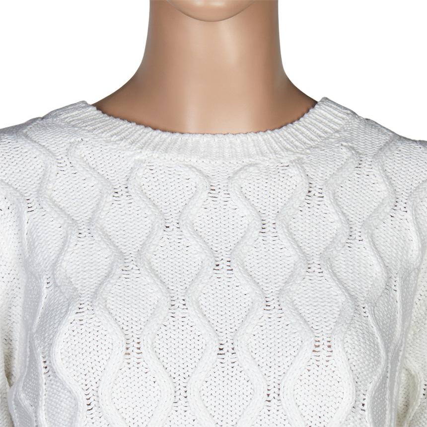 GANNI Short Sleeve Knit Crewneck Sweater