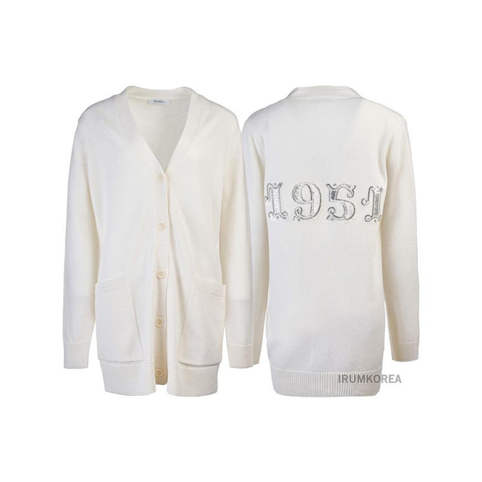 Max Mara Women’s VILLAR Wool Cardigan Beige