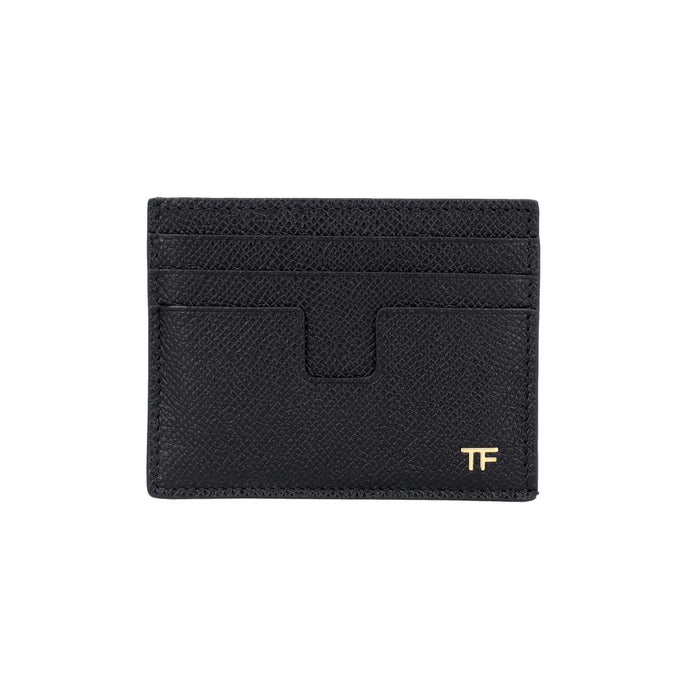 TOM FORD Grain Leather Small Men's Card Holder Wallet