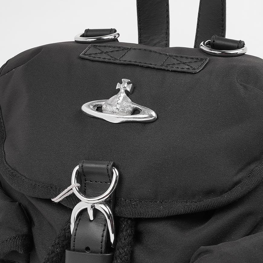 Vivienne Westwood Highland Small Backpack Black Women’s Leather