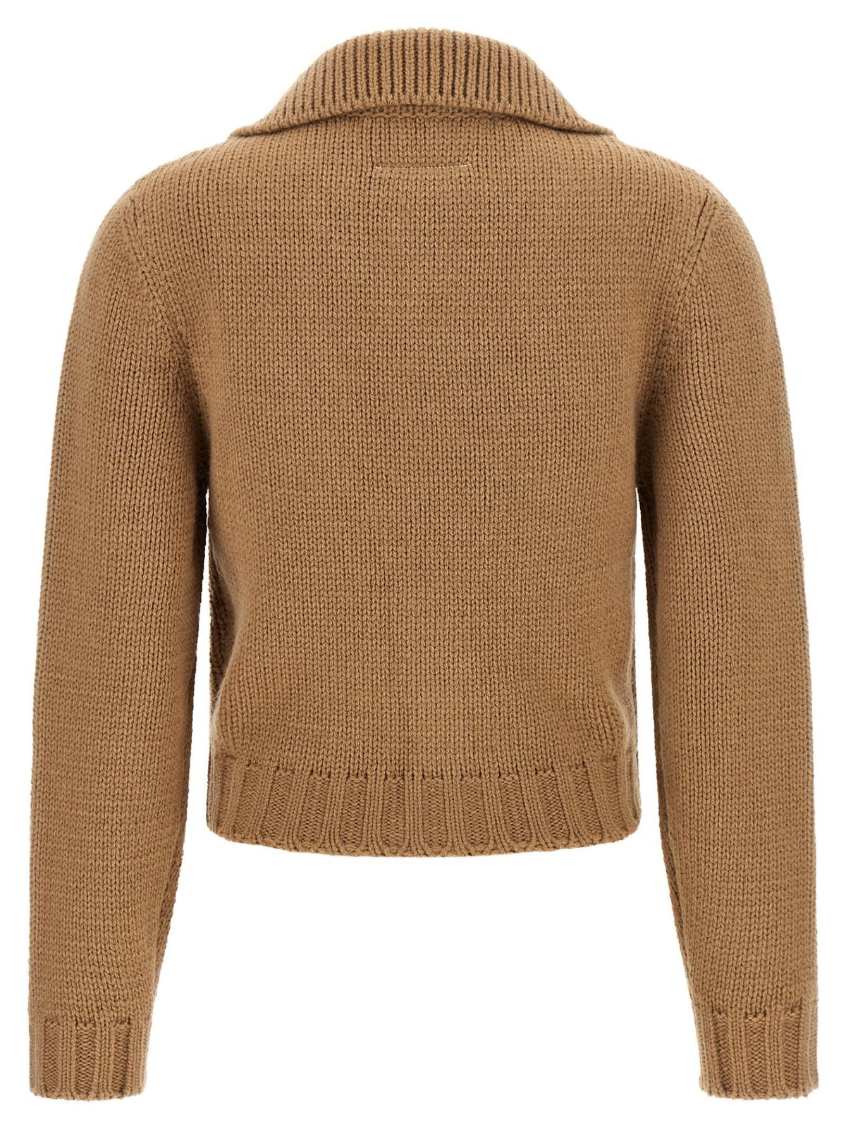 Maison Margiela Wool Knit Cardigan Women FW26 Ivory