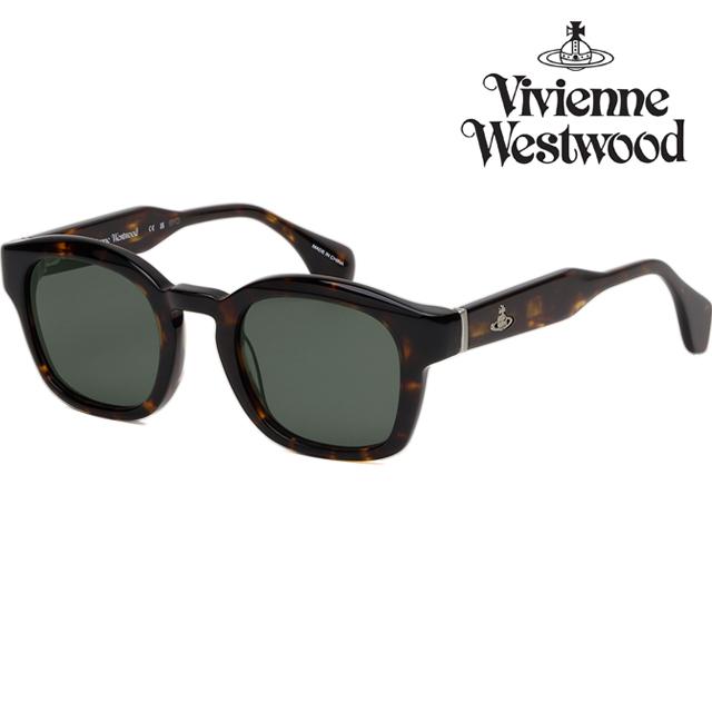 Vivienne Westwood Tortoise Acetate Square Sunglasses Unisex VW5025 100