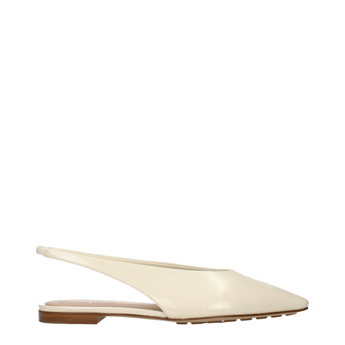 Bottega Veneta Leather Flat Shoes Black Women’s Flats