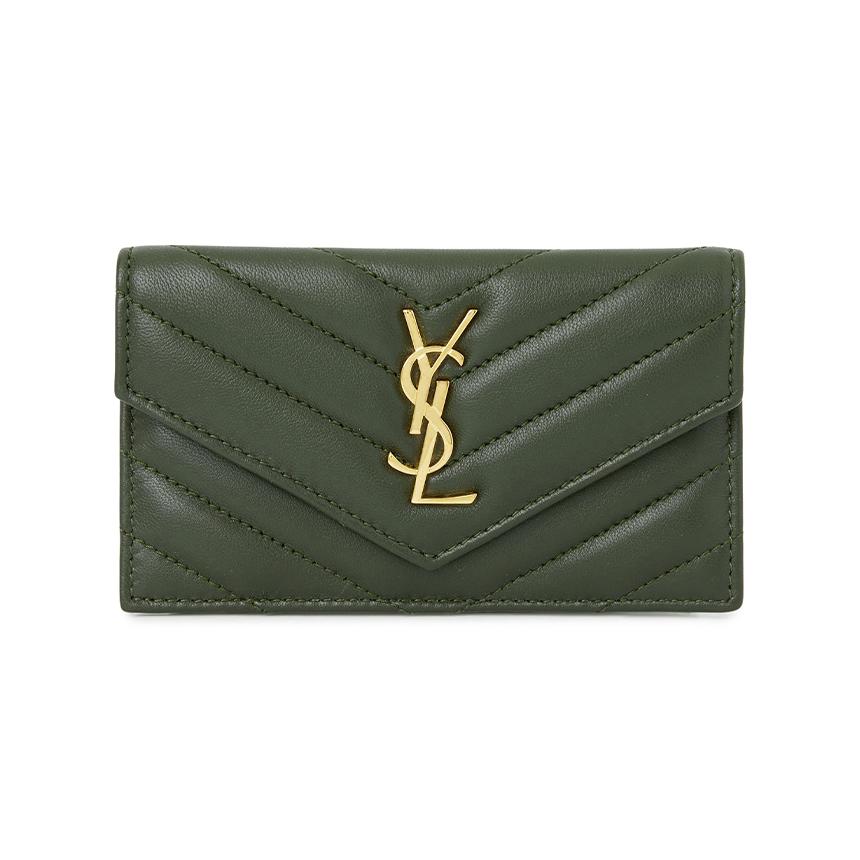 Saint Laurent Cassandra Fragment Women’s Leather Card Holder 612808 AAA44 3189