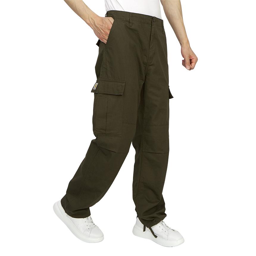 Carhartt Low-Rise Men’s Cargo Pants Classic Fit Khaki Cotton