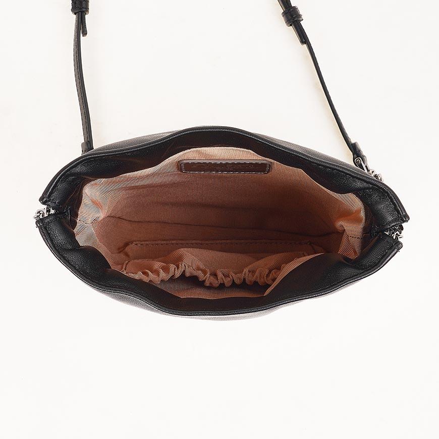 Roger Vivier Women's Pilgrim Mini Black Shoulder Bag