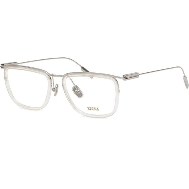 Zegna Clear Rectangle Unisex Eyeglass Frames EZ5288 026