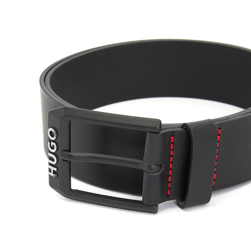 HUGO BOSS Men’s Leather Belt Black