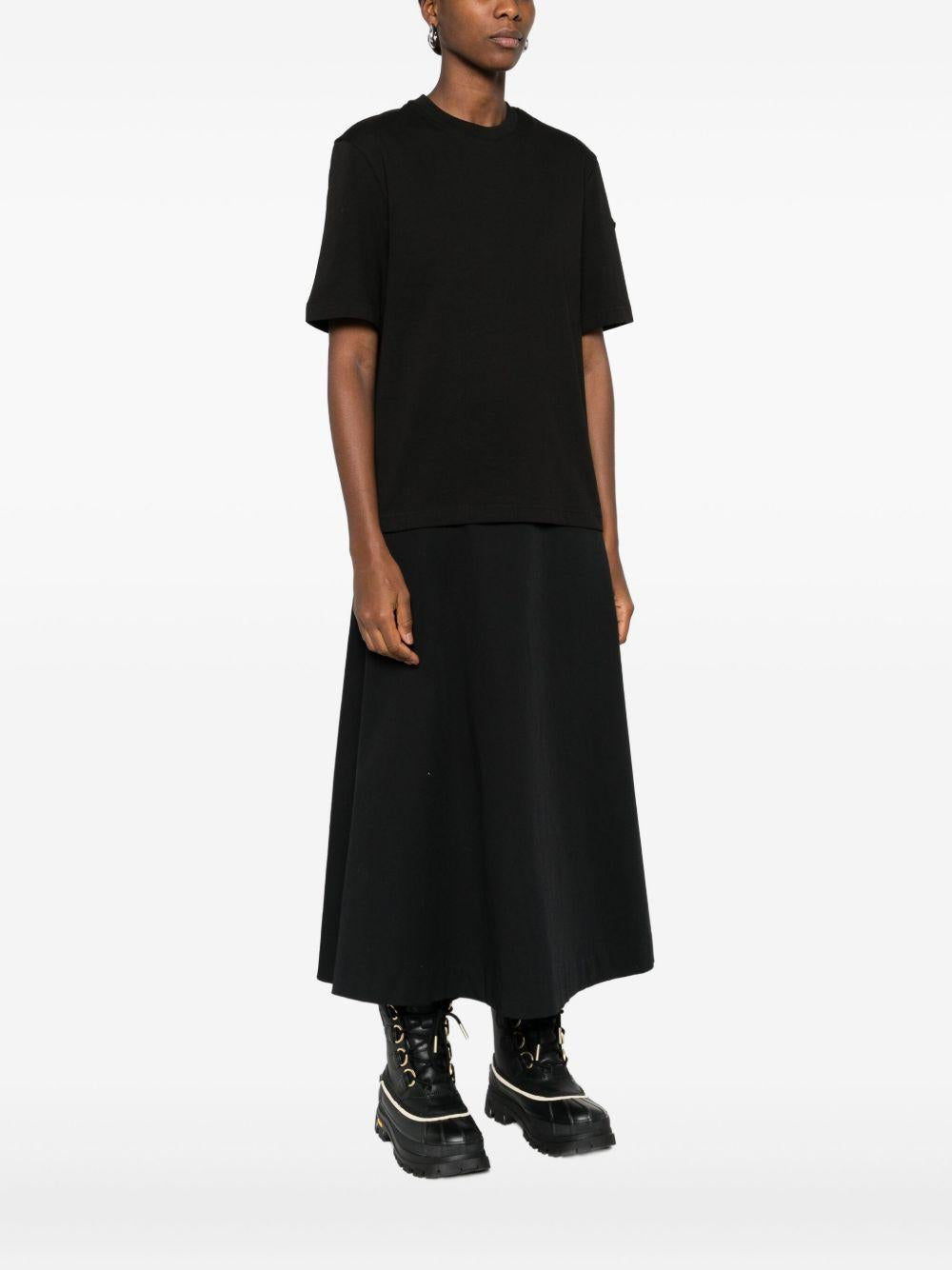 Moncler Black Short Sleeve Cotton T-Shirt