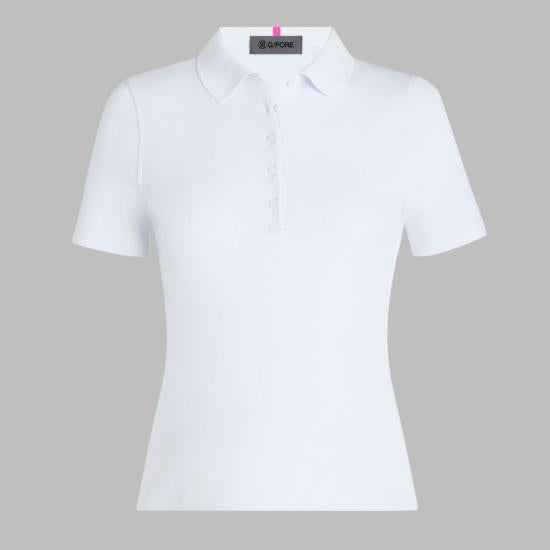 G/FORE Short Sleeve T-Shirt Women’s White Cotton Tee GLP000149ASNO DOM