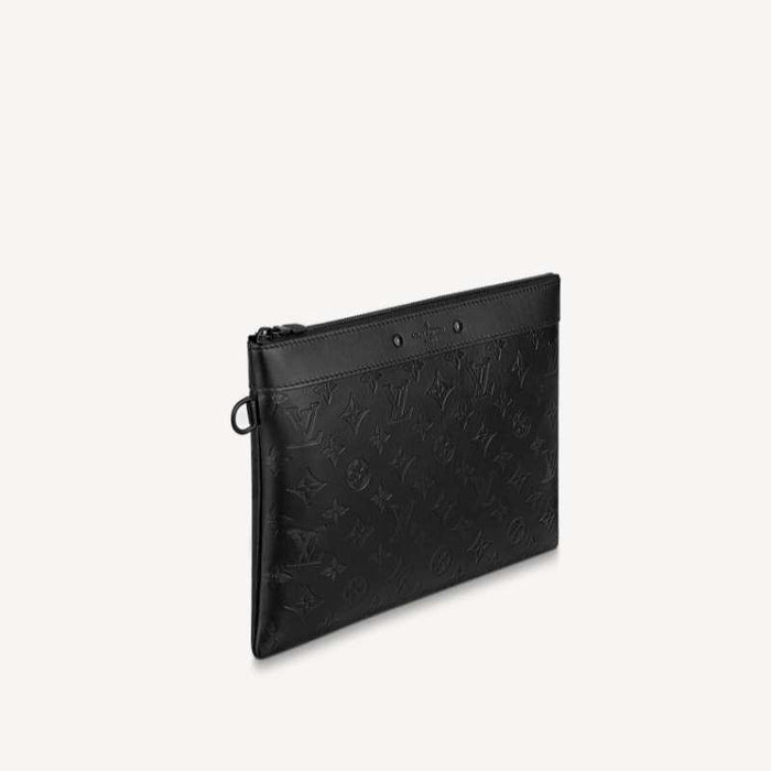 Louis Vuitton Shadow Pochette To Go Black Men’s Clutch Bag M81570