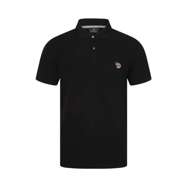 Paul Smith Zebra Patch Short Sleeve Polo Shirt Black 183K PZEBRA 79