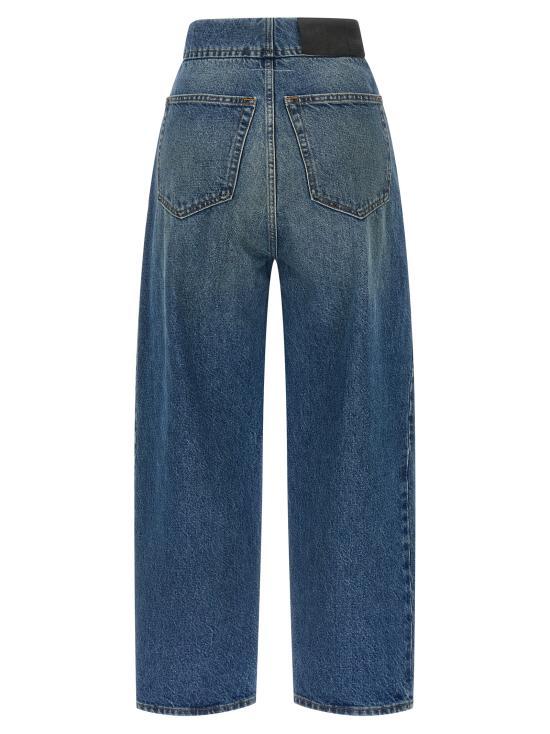 MM6 Light Blue Straight Leg Denim Jeans S52 LA0235 M30058965
