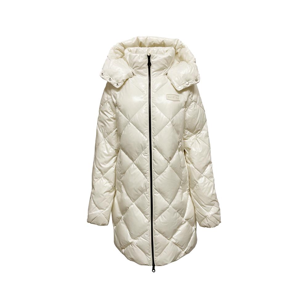 Duvetica CONZA Logo Patch Puffer Jacket Cream VDDJ30646K0001 CRL