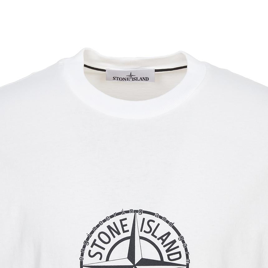 STONE ISLAND Men’s Short Sleeve T-Shirt Black Cotton