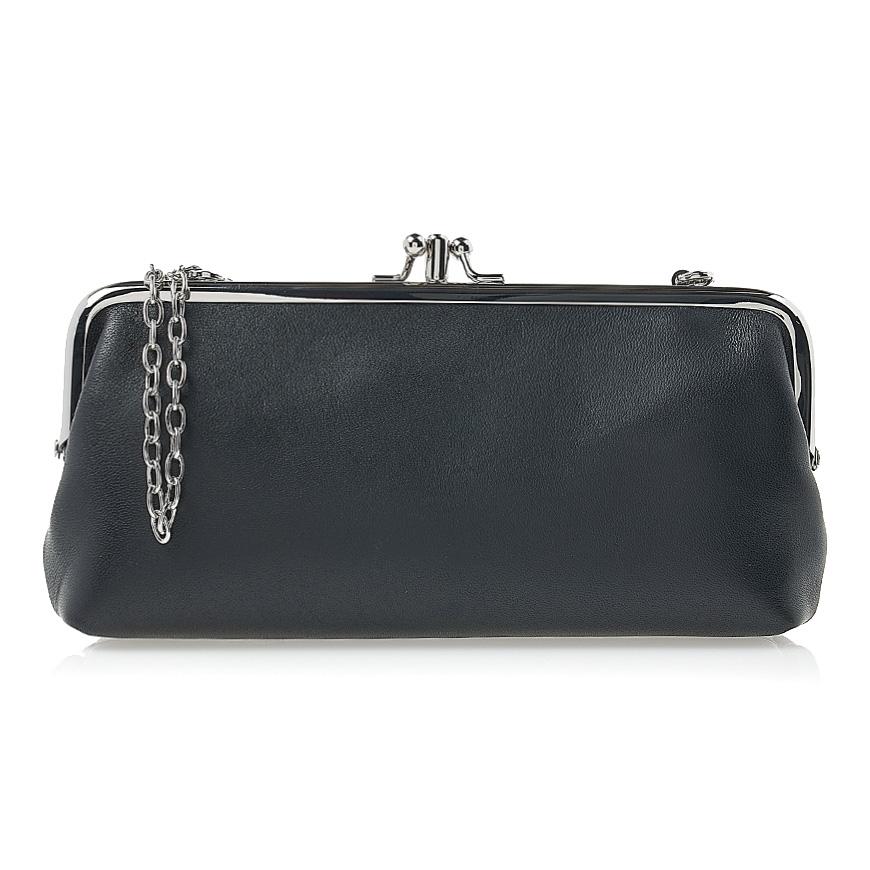 Vivienne Westwood Nappa Thin Line Prime Purse Chain Long Wallet Black