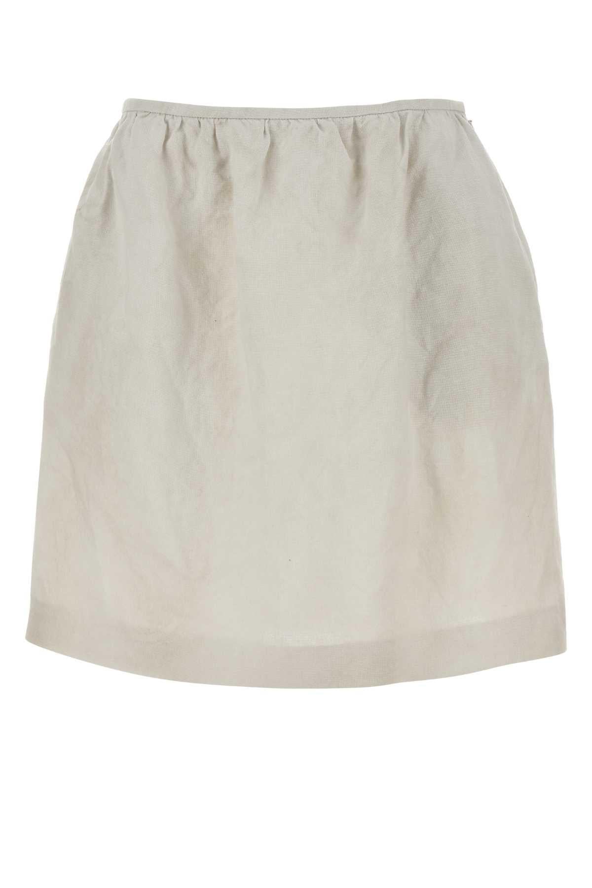 Miu Miu Wool Mini Skirt Blue Women’s Short Skirt