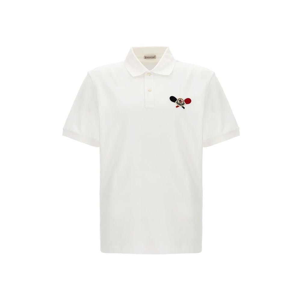 Moncler Logo Patch Polo T-Shirt for Men 8A000 09 89A16 002