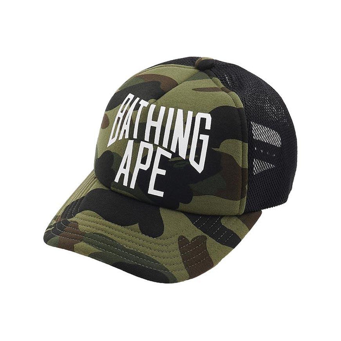 BAPE Men’s First Camo Mesh Cap Green 001 CPM301 003MGRN
