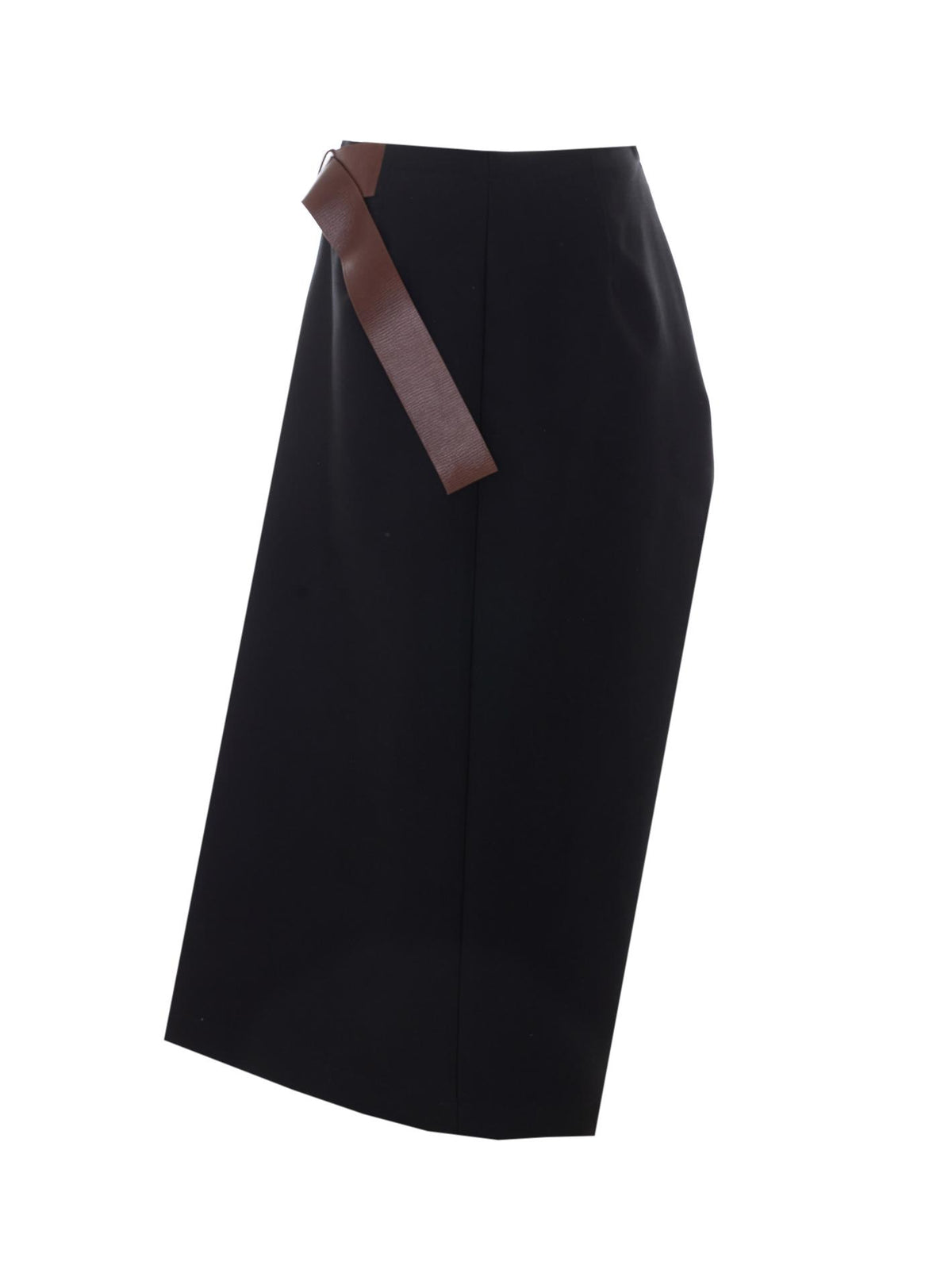 Bottega Veneta Black Midi Skirt