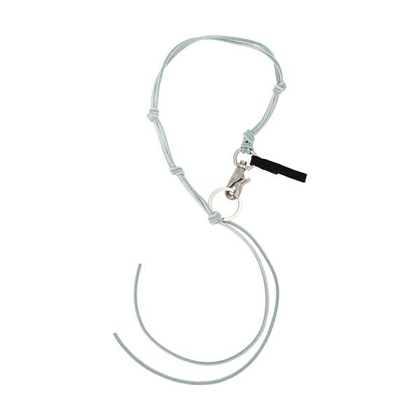OUR LEGACY Pale Blue Radon Keychain Leather Necklace A4248LPB
