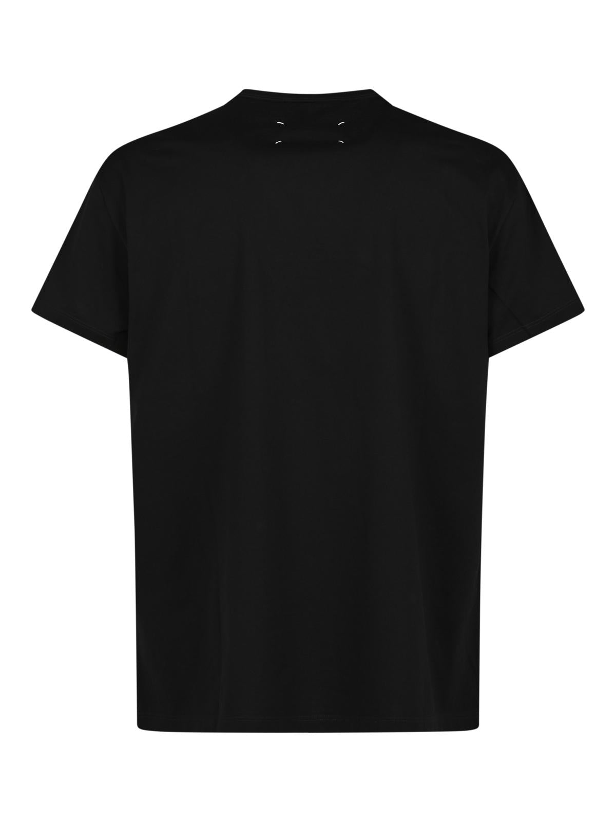Maison Margiela Black Cotton Short Sleeve T-Shirt