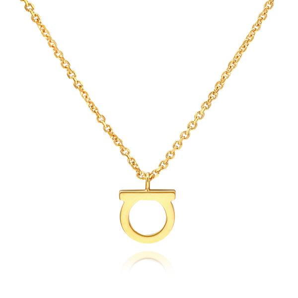 Ferragamo Gold-Tone Pendant Necklace for Women