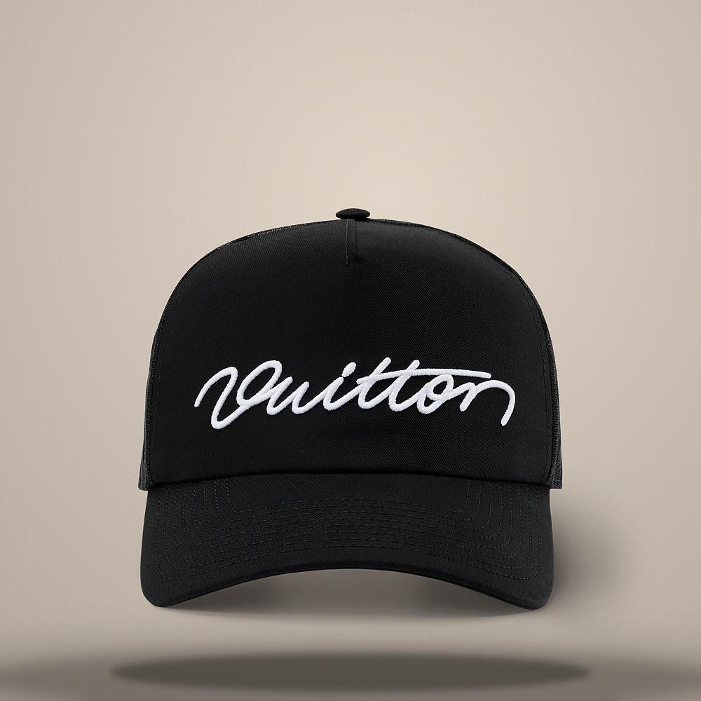 Louis Vuitton Signature Mesh Cap Hat Size L 60cm M5390