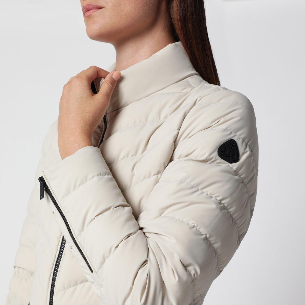 Moose Knuckles Navy Down Jacket for Women