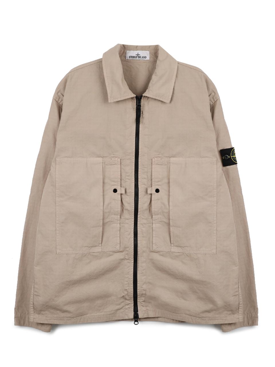 STONE ISLAND Ripstop Cotton Overshirt Jacket