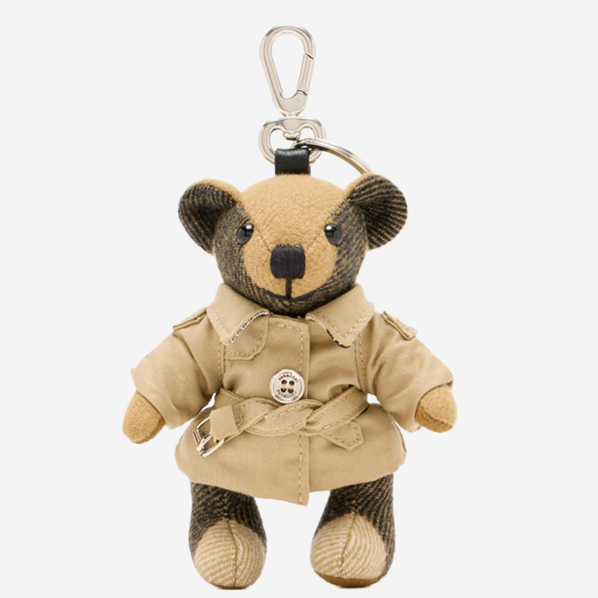 BURBERRY Archive Beige Check Keyring Accessory