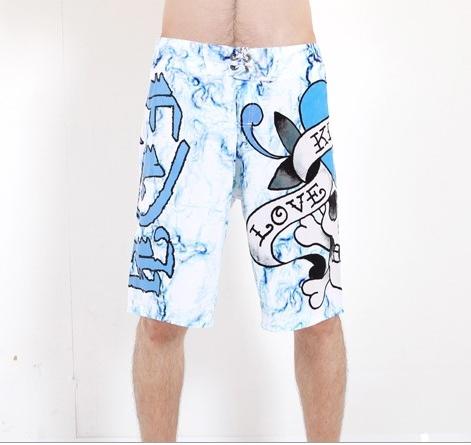 Ed Hardy Love Kills Smoking Boardshorts Swim Trunks for Men