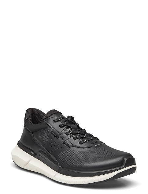 ecco Black Leather Low-Top Sneakers