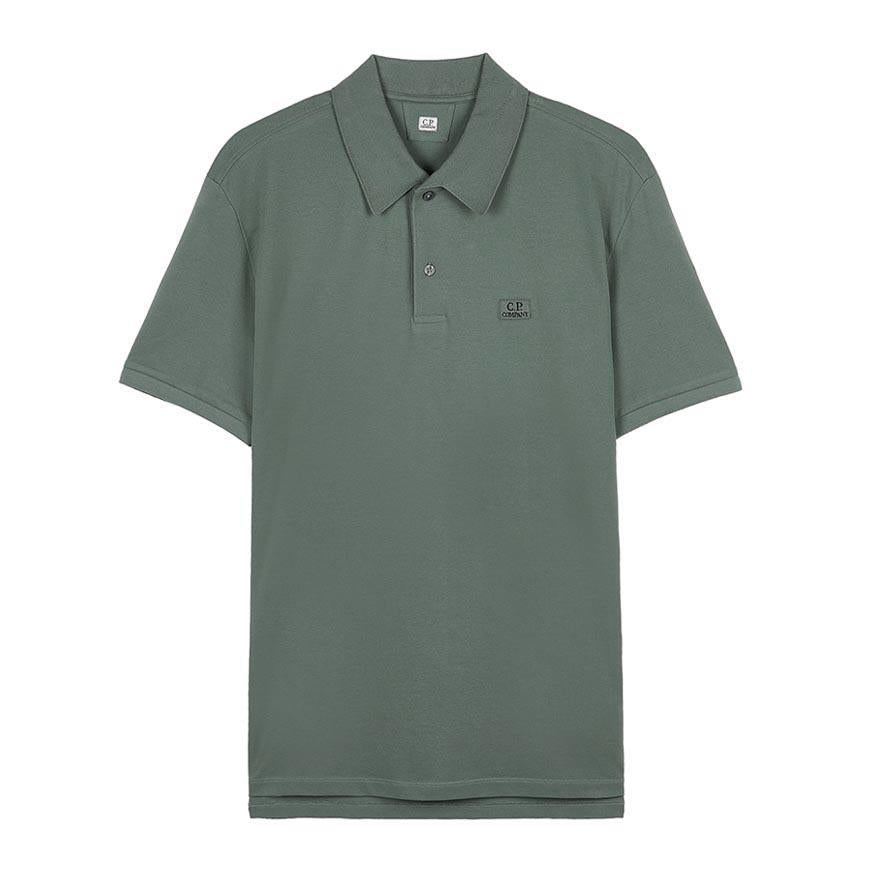 CP Company Men’s Stretch Pique Polo Shirt Green